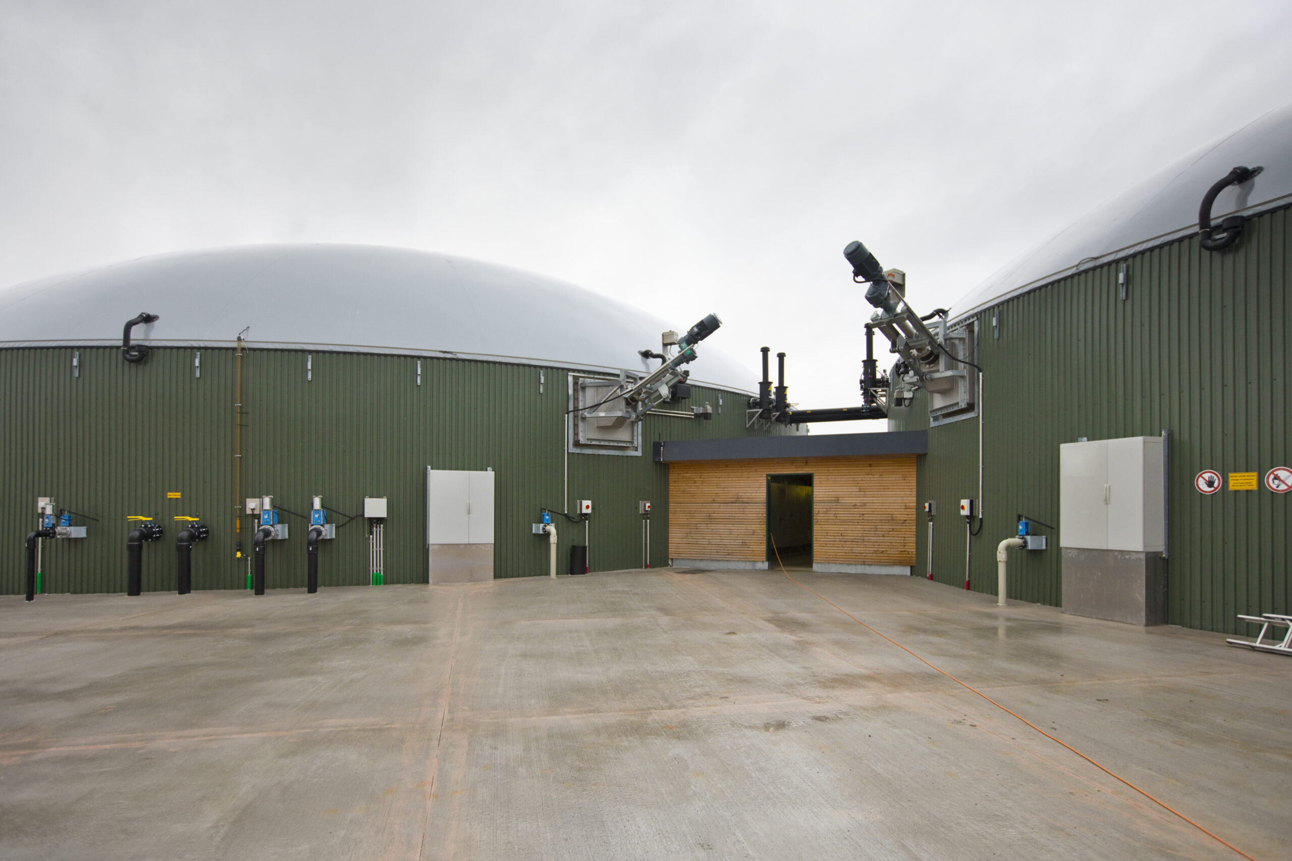 anaerobic digester for the production of biogas for electricity generation, france